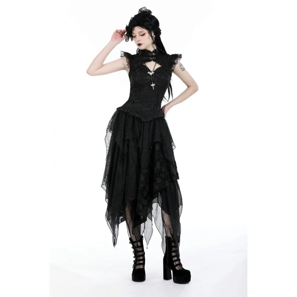 Women's Punk Irregular Layered Skirt