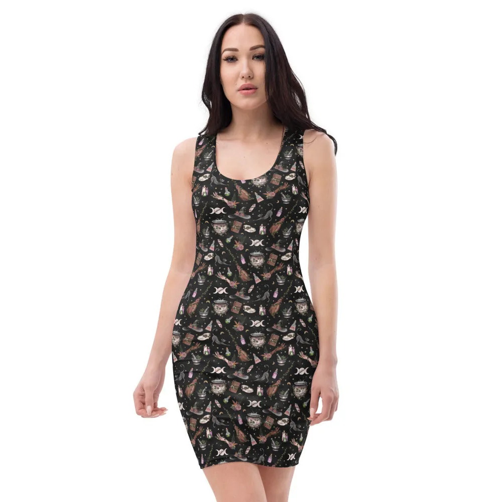 Woodland Witch Women's Bodycon Dress