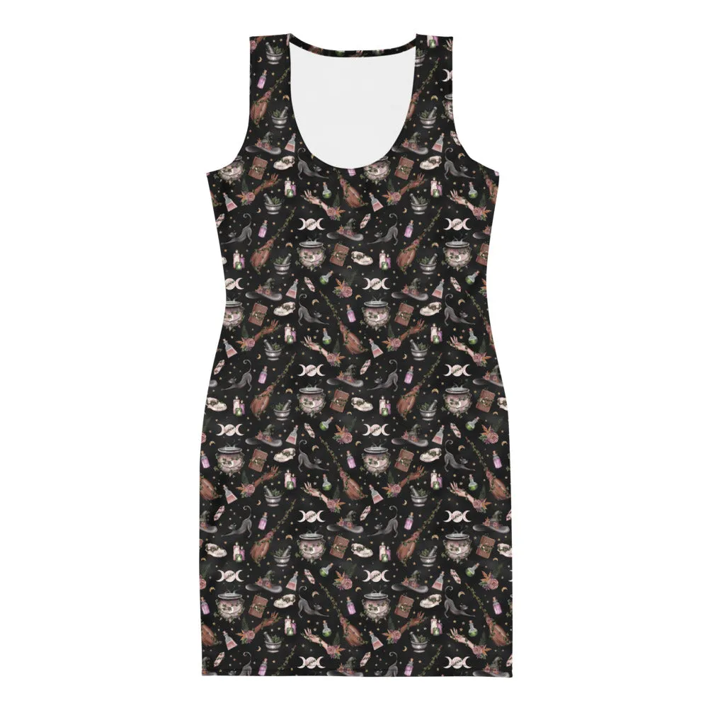 Woodland Witch Women's Bodycon Dress