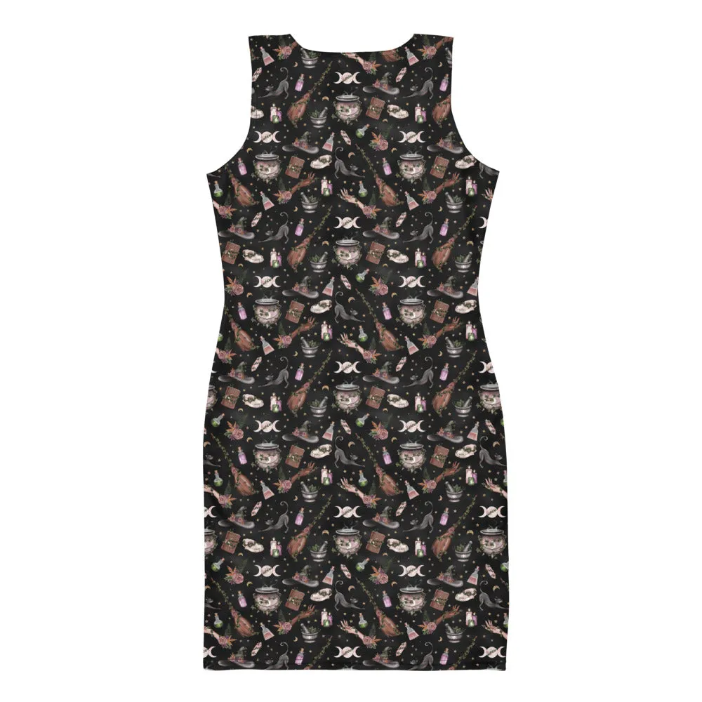 Woodland Witch Women's Bodycon Dress