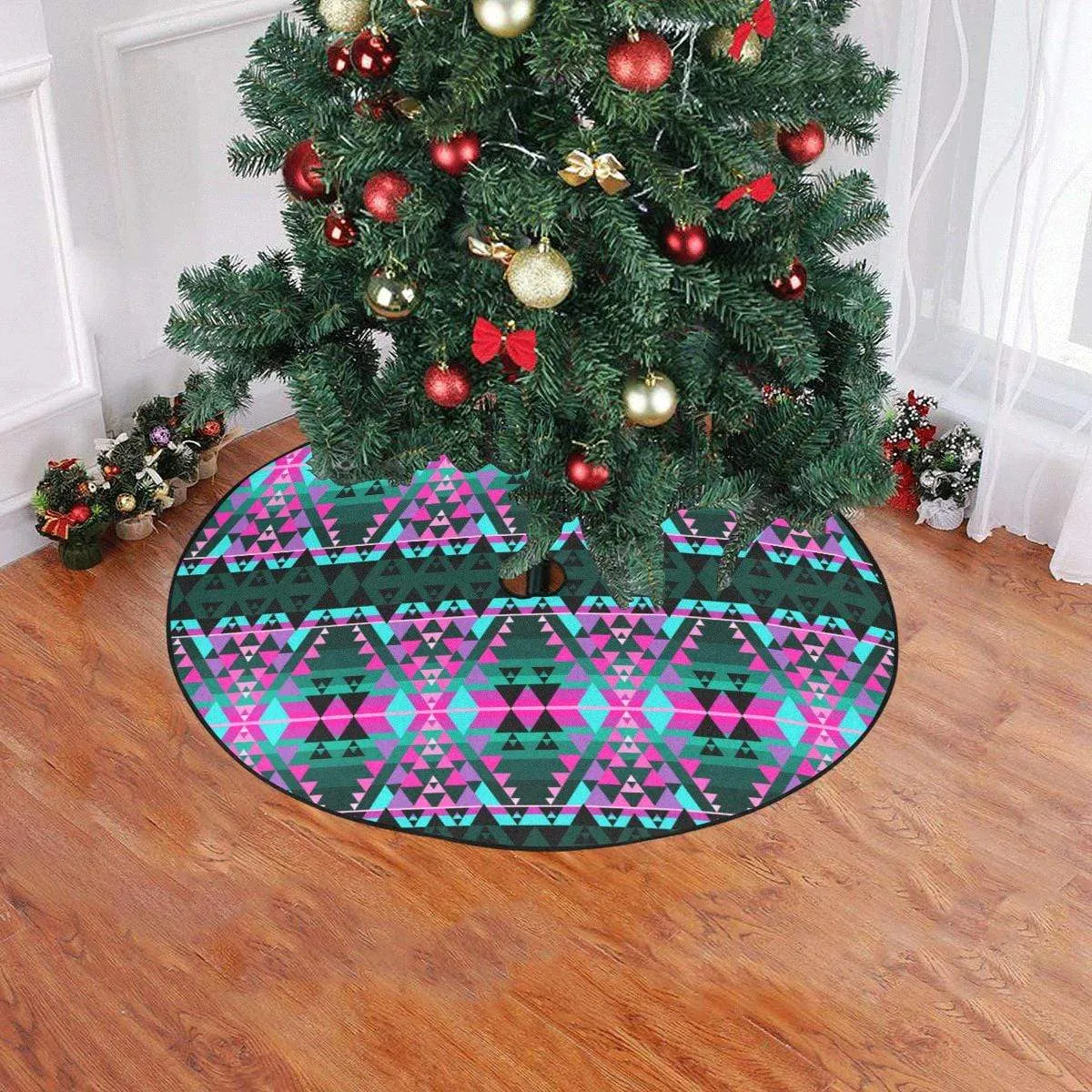 Writing on Stone Sunset Christmas Tree Skirt 47" x 47"